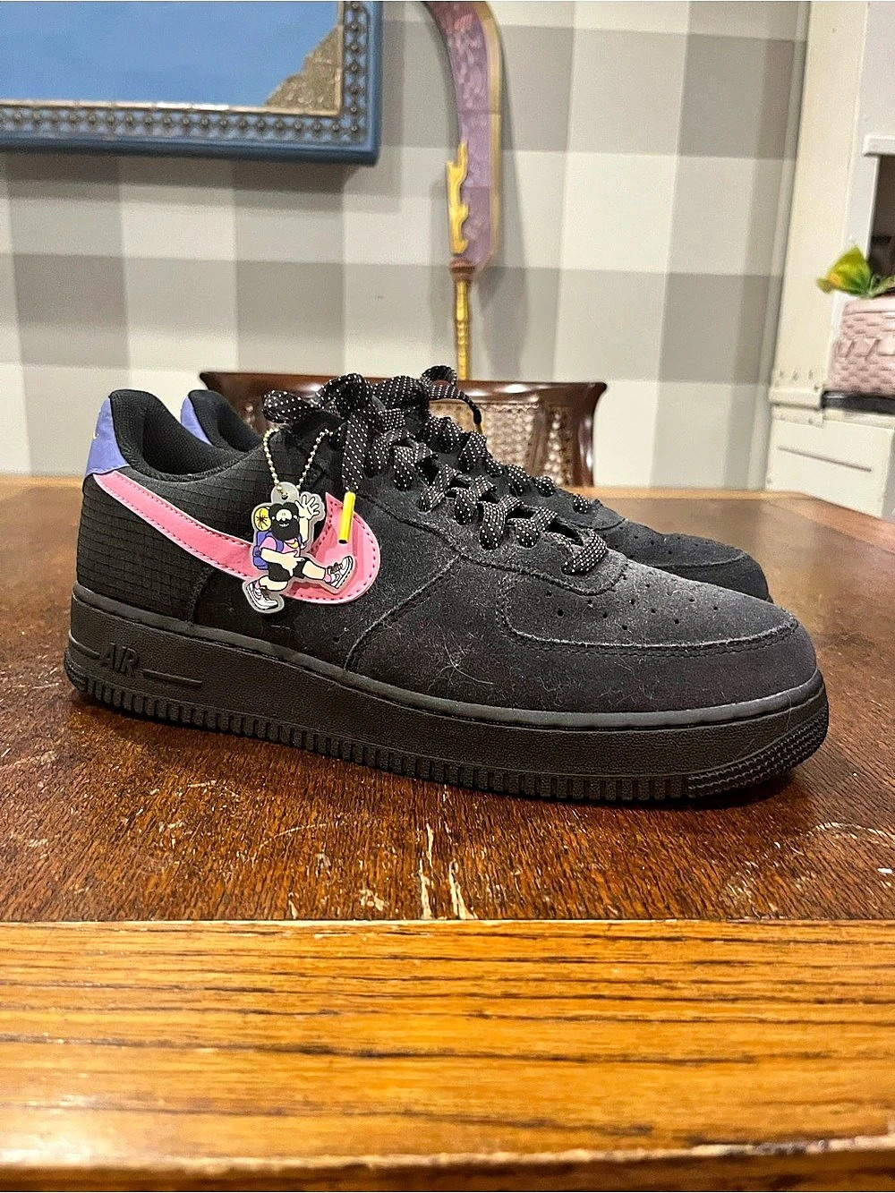 Nike Air Force 1 Low LV8 2 ACG (Black / Magic Flamingo) & Pink Sneakers US 11.5